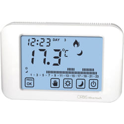 Orbis - mirus touch Bianco Cronotermostato touch screen settimanale a Batterie