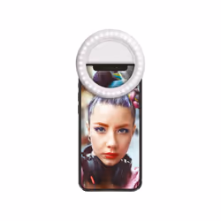 MYWAY MWCHL0007, Luce per selfie, Bianco, Ogni marca, Android, iOS, LED, Batteria