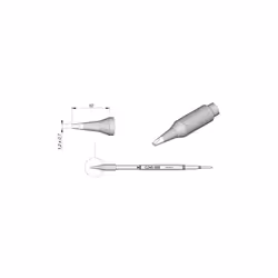 Punta a scalpello a cartuccia 1,2x1,7 mm JBC C245606 46694-DI Scalpello a cartuccia 1,2 x 0,7 mm La gamma di cartucce C245 è ...