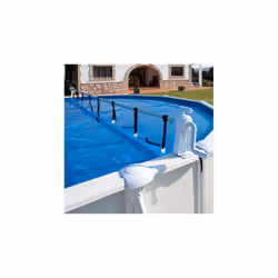 Gre 40135, Rullo manuale per copertura della piscina, Acciaio inox, Bianco, 6 m, 6500 mm, 7,72 kg, Scatola