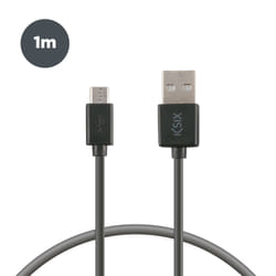 Ksix BXCUSB01 cavo USB 1 m USB A Micro-USB A Nero