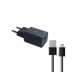 Ksix BXCDU2CB Caricabatterie per dispositivi mobili Universale Nero AC Ricarica rapida Interno