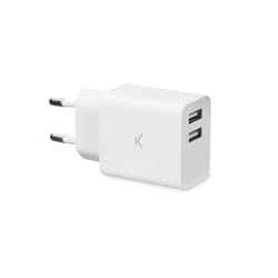 Ksix BXCDU2U Caricabatterie per dispositivi mobili Universale Bianco AC Interno