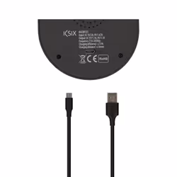 Ksix BXCQIFC01 Caricabatterie per dispositivi mobili Smartphone Nero USB Carica wireless Ricarica rapida Interno - Vista aggiuntiva 5