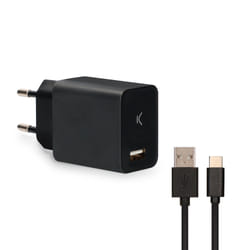 Ksix BXCDC04 Caricabatterie per dispositivi mobili Universale Nero AC Ricarica rapida Interno