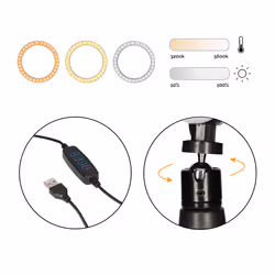 Ksix BXYOUTUB01 anello di illuminazione LED - Vista aggiuntiva 5