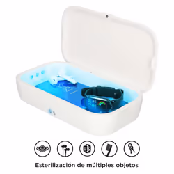 Ksix DCLBOX, Bianco, 280 nm, UV-C, Acrilonitrile butadiene stirene (ABS), Policarbonato (PC), 4 lampada(e), USB