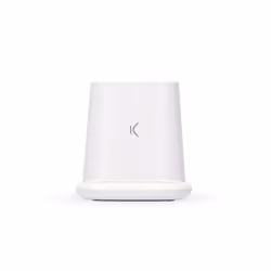 Ksix BXCQI14 Caricabatterie per dispositivi mobili Smartphone Bianco USB Carica wireless Ricarica rapida Interno