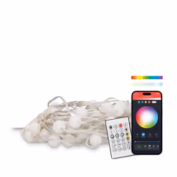 Ksix BXLEDST10MBU, Striscia LED intelligente, Bluetooth, Bianco, LED, E27, Blu, Bianco freddo, Verde, Rosso, Bianco caldo