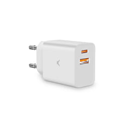 Ksix BXCDC30D Caricabatterie per dispositivi mobili Universale Bianco AC Ricarica rapida Interno