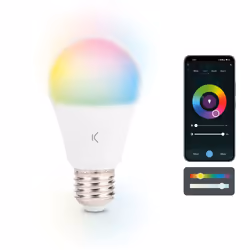 Ksix BXBULB6011, 9 W, 60 W, E27, 806 lm, 15000 h, Blu, Bianco freddo, Verde, Rosso, Bianco caldo