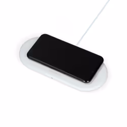 Ksix BXCQI10QC02 Caricabatterie per dispositivi mobili Cuffie, Auricolare, Smartphone, Orologio intelligente Bianco AC, USB Ricarica rapida Interno