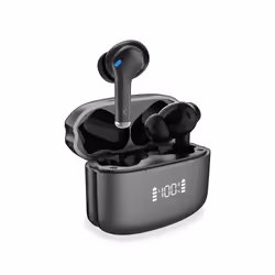 Ksix BXTW11N, True Wireless Stereo (TWS), 20 - 10000 Hz, Musica e Chiamate, Auricolare, Nero