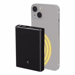Ksix BPB10000MAG01N batteria portatile Polimeri di litio (LiPo) 10000 mAh Carica wireless Nero - Vista aggiuntiva 4