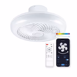 Ksix Siroco, Ventilatore domestico con pale, Bianco, Soffitto, Acrilonitrile butadiene stirene (ABS), Policarbonato (PC), Pol ...