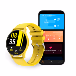 Ksix Core 3,63 cm (1.43") AMOLED 46 mm Digitale 466 x 466 Pixel Touch screen Giallo