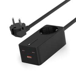 Ksix BRE65GA01N prolunghe e multiple 1,5 m 1 presa(e) AC Interno Nero
