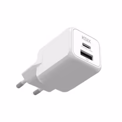 Ksix BCD30GANACB Caricabatterie per dispositivi mobili Cuffie, Smartphone, Tablet Bianco AC Ricarica rapida Interno - Vista aggiuntiva 2
