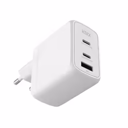 Ksix BCD65GANACCB Caricabatterie per dispositivi mobili Cuffie, Computer portatile, Smartphone, Tablet Bianco AC Ricarica rapida Interno - Vista aggiuntiva 2