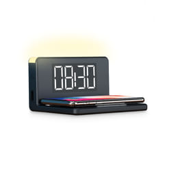 Ksix BXCQI09 Caricabatterie per dispositivi mobili Smartphone Nero USB Carica wireless Ricarica rapida Interno
