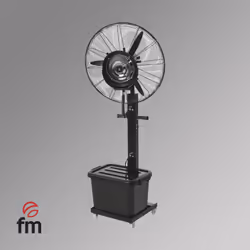 FM Calefacción CI-260N, Ventilatore industriale da pavimento, Nero, 65 cm, AC, 230 W, 230 V