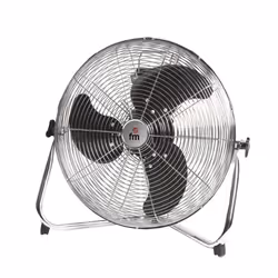 FM Calefacción F-50, Ventilatore industriale da pavimento, Nero, Argento, Metallo, 50 cm, AC, 200 W