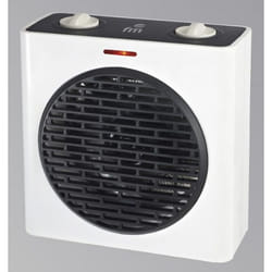 FM Calefacción T-20 Interno Nero, Bianco 2000 W Riscaldatore ambiente elettrico con ventilatore