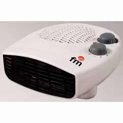FM Calefacción Mallorca, Riscaldatore ambiente elettrico con ventilatore, Pavimento, Bianco, Manopola, 2000 W, 1000 W