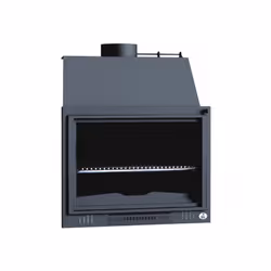 Tempi di consegna: 8/10 giorni lavorativi. Caminetto-Barbecue da incasso 80cm senza porta, realizzato in acciaio al carbonio ...