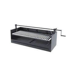 Fm Calefaccion - Barbecue a carbone e legna Griglia in acciaio inox da 60 cm - Con sollevatore - Libera installazione / Incasso