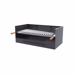 Tempi di consegna: 8/10 giorni lavorativi. Barbecue artigianale da appoggio in acciaio al carbonio, ha griglia scanalata in a ...