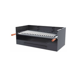Fm Calefaccion - Barbecue a carbone e legna Griglia in acciaio inox da 80 cm - Libera installazione / Incasso