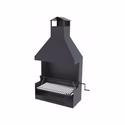Tempi di consegna: 8/10 giorni lavorativi. Barbecue artigianale a libera installazione con cappa in acciaio al carbonio, grig ...