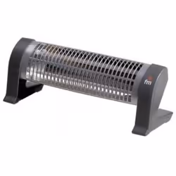 FM Calefacción 2302-C, Riscaldatore di ambienti elettrico al quarzo, Pavimento, Nero, Grigio, 1200 W, 600 W, 1200 W