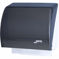 Combi dispenser per asciugamani rotolo e z-fold asciugamani. Realizzato in ABS bianco e copertina di fumo San di alta qualità ...