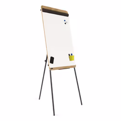 Rocada NAT0610 blocco per lavagne e accessori Libera installazione 670 x 990 mm Melammina, Acciaio Nero, Bianco, Legno