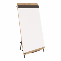 Rocada NAT0610 blocco per lavagne e accessori Libera installazione 670 x 990 mm Melammina, Acciaio Nero, Bianco, Legno