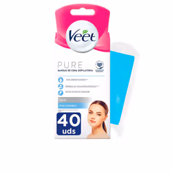 Pure Wax Bands pelle sensibile viso 40 u