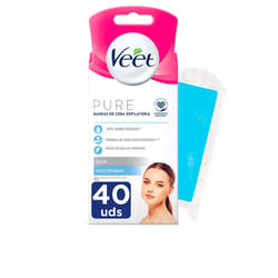 Pure Wax Bands pelle sensibile viso 40 u