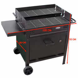 BARBECUE CON FORNO PIZZA ETNA A LEGNA E CARBONE 120*60*92 cm GMR TRADING - Vista aggiuntiva 2
