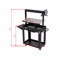 BARBECUE SANTA MARIA 80x46,5x21 cm GMR TRADING - Vista aggiuntiva 2