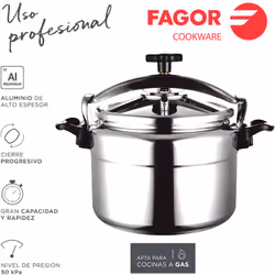 Fagor 22 l chef extremen fast cooker. corpo in alluminio ad alto spessore per garantire leggerezza ed eccellente efficienza e ...
