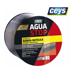Ceys - Fascia impermeabile Aguastop - Butile grigio 10 cm x 10 m 901005