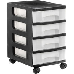 Archivo 2000 1104R CS TL cassettiera ufficio Nero Plastica