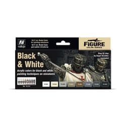 Vallejo 70.151 pittura 17 ml Beige, Nero, Grigio, Avorio, Marrone chiaro, Bianco Bottiglia