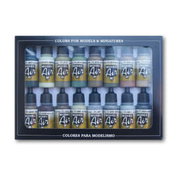 Vallejo 71.180 pittura 17 ml Blu, Marrone, Verde, Grigio, Oliva, Rosso, Giallo Bottiglia