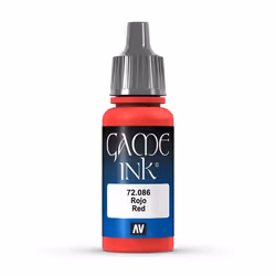 Vallejo 72.086, Rosso, Pittura acrilica, 17 ml, 1 pz