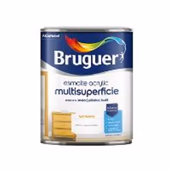 Bruguer 5160679, Pittura, Pronta all'uso, Universale, Nero, Satinato, 0,25 L