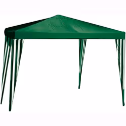 Gazebo Da Giardino Mod. Tropikana Bianco/Verde Struttura Alluminio 300X400Cm.