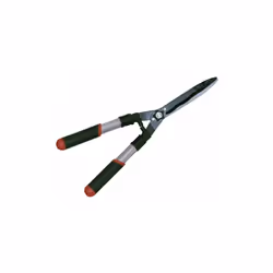 Forbici tagliasiepi super leggera lunghezza 55 cm., con manici in alluminio tubolare, lama ondulata al teflon 23 cm. regolabi ...